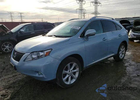 2010 Lexus Rx 350 from USA, damaged, VIN 2T2BK1BA2AC012796